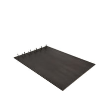 Load image into Gallery viewer, Back view of Slate Nail Board, blackened steel nail board for necklace display
