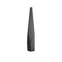 Load image into Gallery viewer, Slate Ring Stand, geometric blackened steel jewelry display
