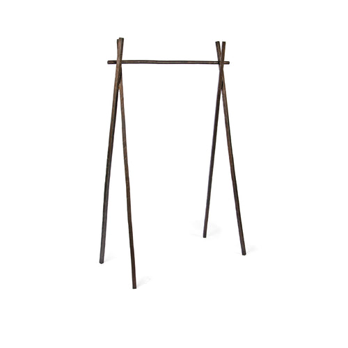 Arbor Rack, forged steel clothing rack in vintage bronze finish