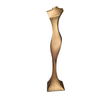 Load image into Gallery viewer, Front view of contemporary cast bronze Female Form sculpture
