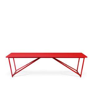 Laurel Nester, red powder coated nester table