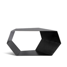 Load image into Gallery viewer, Open Geo Table, geometric blackened steel display table 
