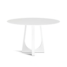 Load image into Gallery viewer, Vega Table, white powder coated bistro table with round top
