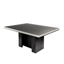 Load image into Gallery viewer, Worzel Table, blackened cast aluminum base with eco resin top 
