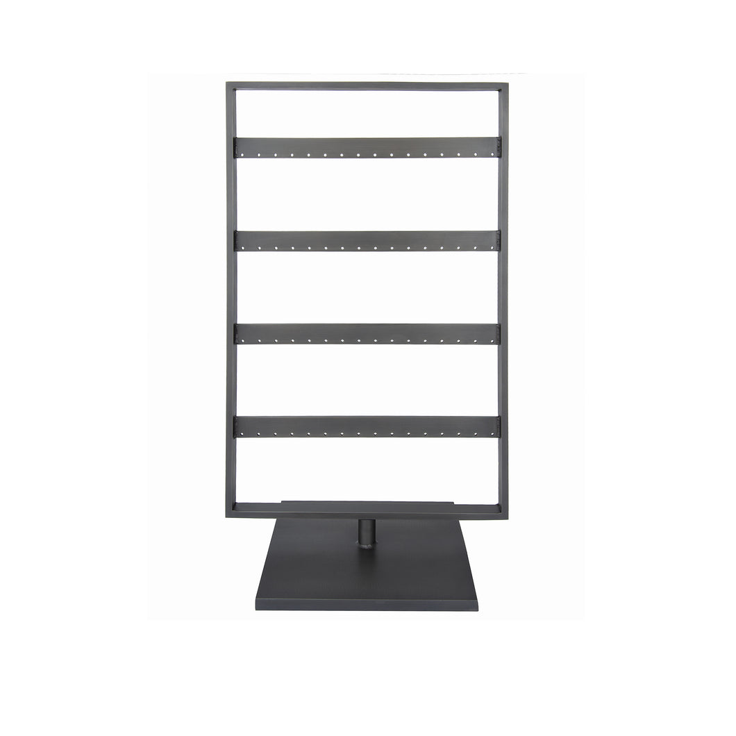 Slate Stationary Earring Stand, blackened steel earring stand for jewelry display
