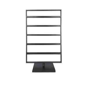 Slate Revolving Earring Stand, blackened steel earring stand for jewelry display