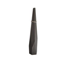 Load image into Gallery viewer, Slate Ring Stand with ring, geometric blackened steel jewelry display

