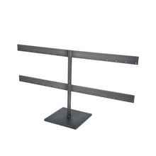 Load image into Gallery viewer, Slate Stud Earring Stand, blackened steel earring stand for jewelry display
