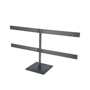Slate Stud Earring Stand, blackened steel earring stand for jewelry display