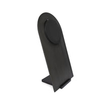 Load image into Gallery viewer, Slate Tall Necklace Stand, Blackened steel jewelry display for necklaces
