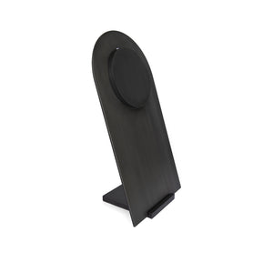 Slate Tall Necklace Stand, Blackened steel jewelry display for necklaces