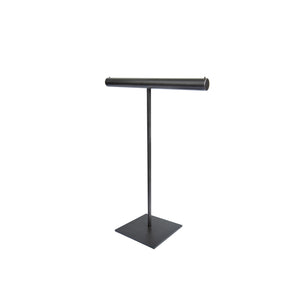 Slate Tall T-Bar Stand, blackened steel stands for jewelry display